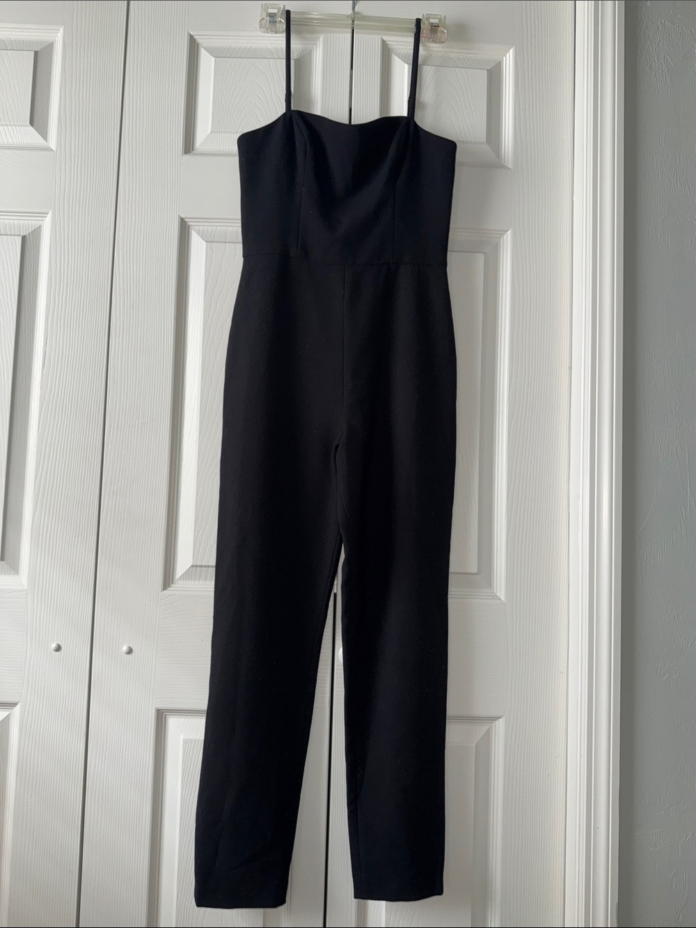 French Connection Black Slim-Strap Jumpsuit